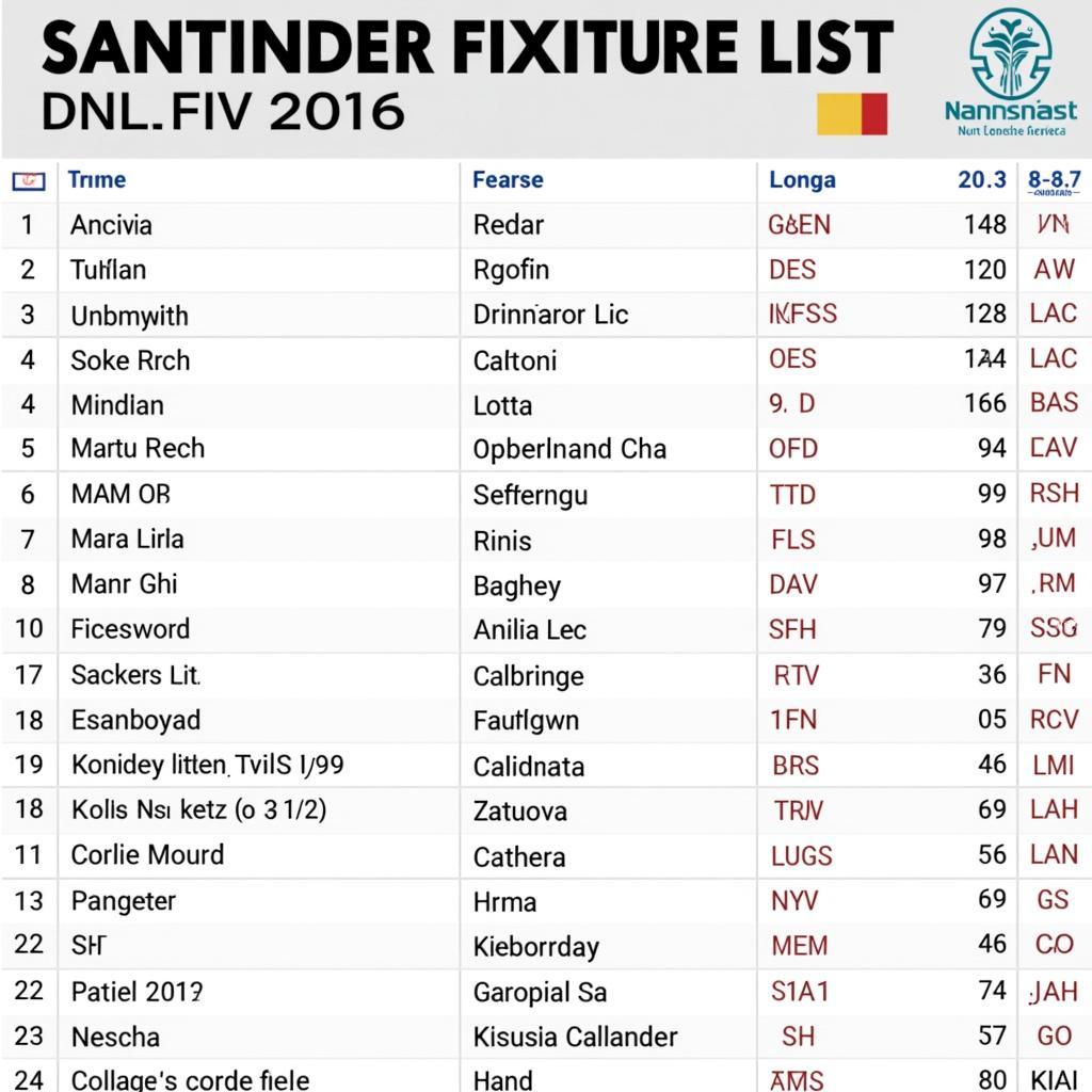 Lịch thi đấu La Liga Santander