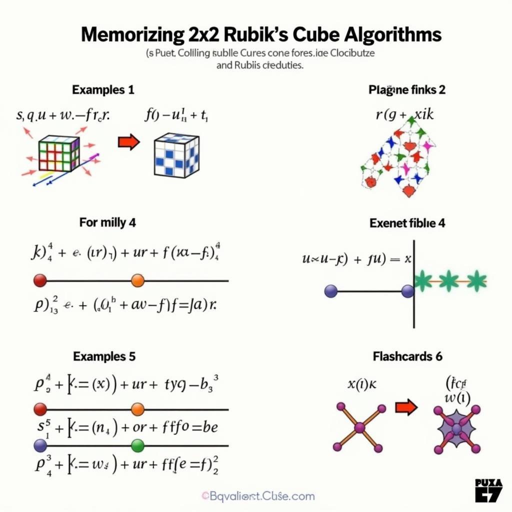 Nhớ công thức giải rubik 2x2